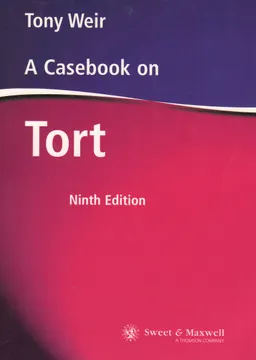 A casebook on tort