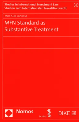 MFN Standard as Substantive Treatment
