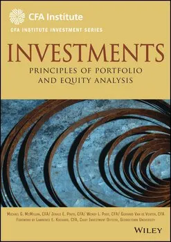 Investments : Principles of Portfolio and Equity Analysis