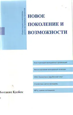 Новое поколение и возможности : монография