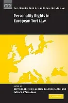 Personality Rights in European Tort Law