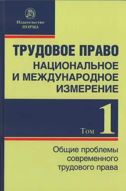Трудовое право: национальное и международное измерение. В 2-х т. Т.1. Общие проблемы современного трудового права