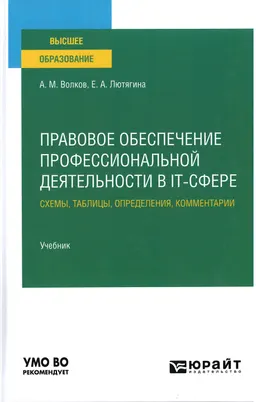 Правовое обеспечение профессиональной деятельности в IT-сфере: Схемы, таблицы, определения, комментарии : учебник