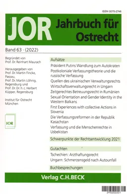 Jahrbuch für Ostrecht
