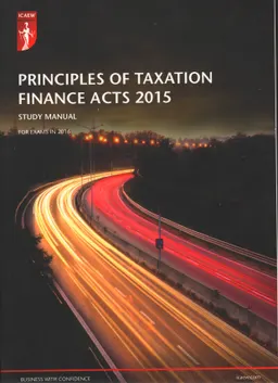 Principles of taxation FA2015 : Study manual : for exams in 2016