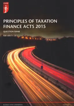 Principles of taxation FA2015 : Question bank: for exams in 2016