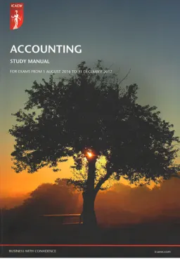 Accounting : Study manual : for exam 1 August 2016 to 31 Desember 2017