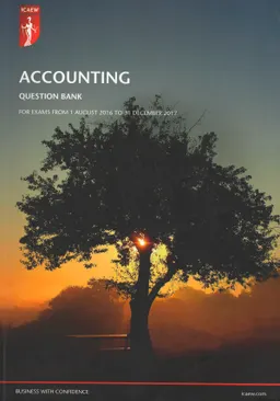 Accounting : Question bank : for exams from 1 August 2016 to 31 Desember 2017