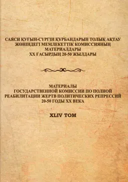 Ақмола облысындағы зұлматты жылдар тарихы