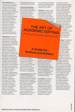 The art of academic editing : a guide for authors and editors