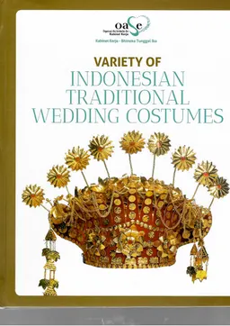 Variety of Indonesian traditional wedding costumes