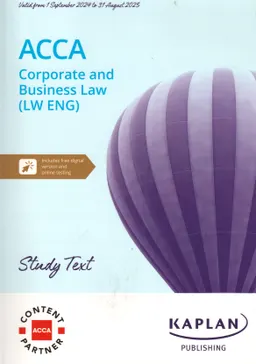 ACCA. Applied skills. Corporate and business law (LW ENG) : Study text