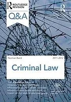 Criminal law : 2011-2012