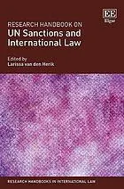 Research handbook on UN sanctions and international law