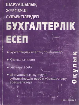 Шаруашылық жүргізуші субъектілердегі бухгалтерлік есеп : Оқулық