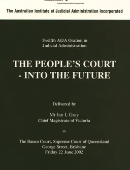 The people's court-into the future