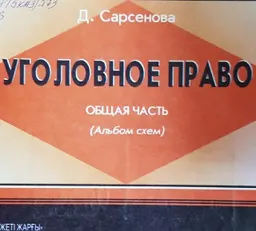 Уголовное право. Общая часть : Альбом схем